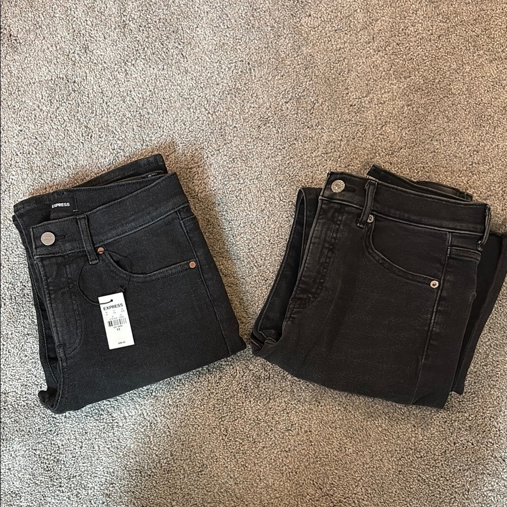 Bundle of 2 Express black jeans